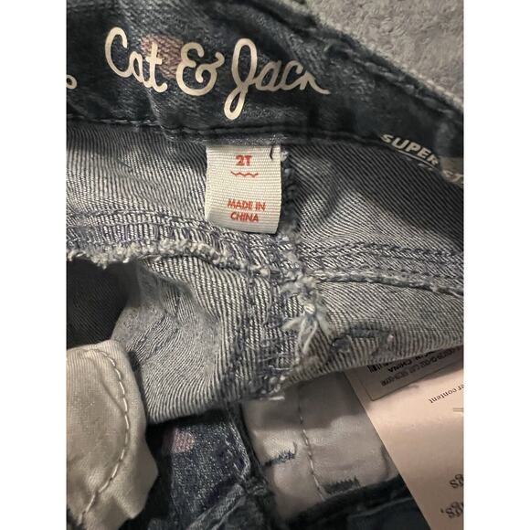 Cat & Jack Size 2T Denim Adjustable Shorts With Ice Cream T-Shirt. New T3 - Picture 8 of 10